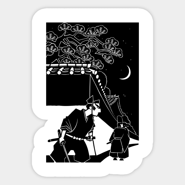 Ambush in Kyoto Sticker by Mosaicblues